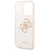Guess gUHCP14XPCUGL4GGO ovitek za iPhone 14 Pro Max - prozoren z zlatimi bleščicami | Shoptok.si