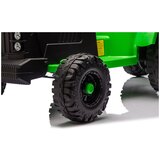 Lean Toys Akumulatorski traktor s prikolico svetlo zelena 24 V | Shoptok.si