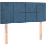 vidaXL Box spring postelja z vzmetnico temno modra 80x200 cm žamet, (20901696) | Shoptok.si