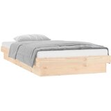  Posteljni okvir LED bel 90x190 cm trden les, (20904080) | Shoptok.si