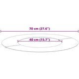  Pogodno za ravne drvene prstenove 5 pcs Crna Ø40 / 70 cm Čelik | shoptok.hr