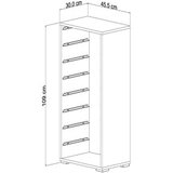 Hanah home višenamenska polica cara 8N white blue | ePonuda.com