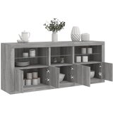  Komoda s LED svjetlima boja sivog hrasta 162 x 37 x 67 cm | shoptok.hr