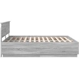  Okvir za krevet S LED lampica Siva Sonoma 180 x 200 cm - Sivi hrast sonoma 180 x 200 cm | shoptok.hr