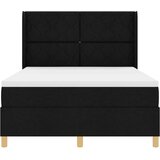  Krevet s opruga kutije s LED trakama Crna 140 x 190 cm tkanina | shoptok.hr