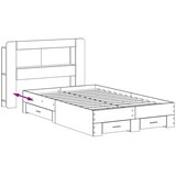  Okvir kreveta s pohranom s ladicama Hrast sonoma 120 x 200 cm | shoptok.hr
