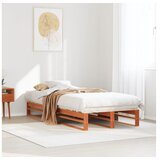 vidaXL Okvir kreveta bez madraca voštano smeđi 100x200 cm od borovine | shoptok.hr
