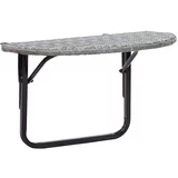 Balkonski stol sivi 60 x 60 x 50 cm od poliratana
