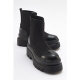 LuviShoes AVES Black Scuba Thick Soled Women's Boots | Shoptok.si