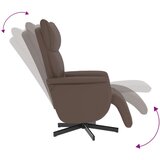  Naslonjač od umjetne kože s osloncem za noge smeđi | Eponuda.ba