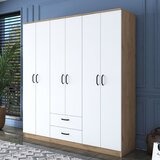 Hanah home BA115 - 2283 WalnutWhite Wardrobe cene