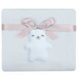  Pleteno baby ćebence 75x100 Bear with me Blue KKB11051 Cene
