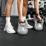 Rebel ACTIVE Girja (kettlebell) sa gumenom oblogom, 4 kg, siva boja, model RBA-2322G-04 | Eponuda.com