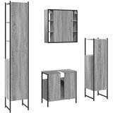  4-dijelni set kupaonskih ormarića boja hrasta sonome drveni | shoptok.hr