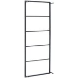 vidaXL Stojalo za brisače črno 45x10x115 cm jeklo | Shoptok.si