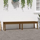 vidaXL Vrtna klop dvosed medeno rjava 203,5x44x45 cm trdna borovina Cene