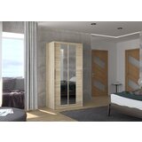 ADRK Klizni ormar s ogledalom DRAGONIS, 100 cm - SONOMA-SONOMA HRAST | shoptok.hr