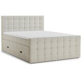 Maison de Rêve Krem boxspring krevet s prostorom za odlaganje 160x200 cm Tasca – | shoptok.hr