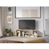Marckeric Bijela/u prirodnoj boji kutna TV komoda u dekoru hrasta 145x45x35 cm Glina – | shoptok.hr