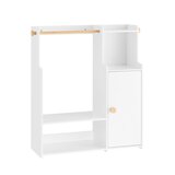 SoBuy otroška garderoba z mizo in klopjo bela 110 cm, (5000009219) u