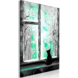  Slika - Longing Kitty (1 Part) Vertical Green 80x120 Cijene