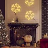 vidaXL Figura božićne pahulje s 48 LED žarulja topla bijela 27 x 27 cm Cijene