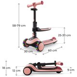 Kinderkraft Otroški skiro Kinderkraft HALLEY 2, roza | Shoptok.si