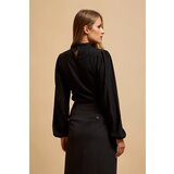 Marisse Black Turtleneck Blouse With Puffed Sleeves | Eponuda.ba