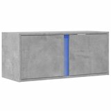  Zidni TV ormarić s LED svjetlima siva boja betona 80x31x35 cm | Eponuda.com