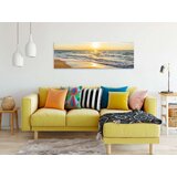  Slika - Calm Waves (1 Part) Narrow Golden 135x45 | shoptok.hr