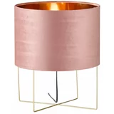 Fischer & Honsel ružičasta stolna lampa Aura, visina 43 cm