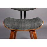 Dutchbone Siv/rjav oblazinjen jedilni stol Blackwood – | Shoptok.si