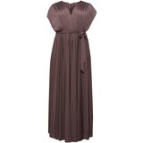 Guido Maria Kretschmer Curvy Collection Večerna obleka 'Sari' rjava | Shoptok.si