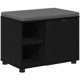  Klupa za hodnik s jastukom Crni hrast 60 x 38 x 46 cm | shoptok.hr