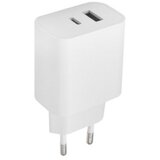 Maxlife kućni punjač za telefon od 20W sa USB-A i USB-C ulazom WHITE ( OEM0101138 ) Cene