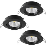 Eglo Set okruglih ugradbenih LED svjetiljki (14,4 W, Topla bijela)