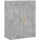 vidaXL Stenska omarica betonsko siva 69,5x34x90 cm inženirski les | Shoptok.si