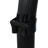 vidaXL Zložljiv solarni tuš 214 cm 23 L črn | Shoptok.si