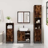  2-dijelni set kupaonskog namještaja dimljena boja hrasta drveni | shoptok.hr