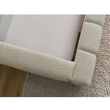 Bobochic Paris Bež oblazinjena zakonska postelja s prostorom za shranjevanje z letvenim dnom 180x200 cm Denali – | Shoptok.si