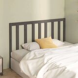 Uzglavlje za krevet sivo 126 x 4 x 100 cm od masivne borovine | shoptok.hr