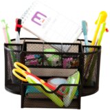  Metalni organizator za uredski pribor - crni | Shoptok.si