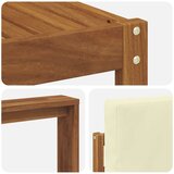  Set vanjskih sofa 5 kom. Prirodna i krem | shoptok.hr