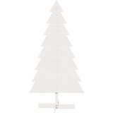 vidaXL Lesena novoletna jelka za okras bela 150 cm trdna borovina | Shoptok.si