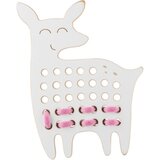 Milin Big Wooden Lacing Toy Little Deer Emily aktivnostna igrača 18 cm x 13 cm x 0,7 cm 1 kos | Shoptok.si