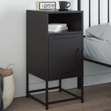 The Living Store Nočna omarica črna 36x39x78 cm jeklo - Nočna Omarica, (21568420) | Shoptok.si