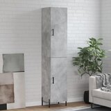 vidaXL Visoka komoda siva betona 34,5x34x180 cm od konstruiranog drva | shoptok.hr