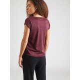 Only Majica 'ONLSilvery' vinsko rdeča | Shoptok.si