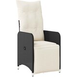  5-dijelni vrtni bistro set od poliratana s jastucima crni | shoptok.hr