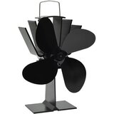  Ventilator za peć na toplinski pogon s 4 lopatice crni | shoptok.hr